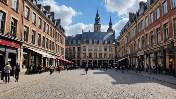 Vue de Lille et de son architecture flamande